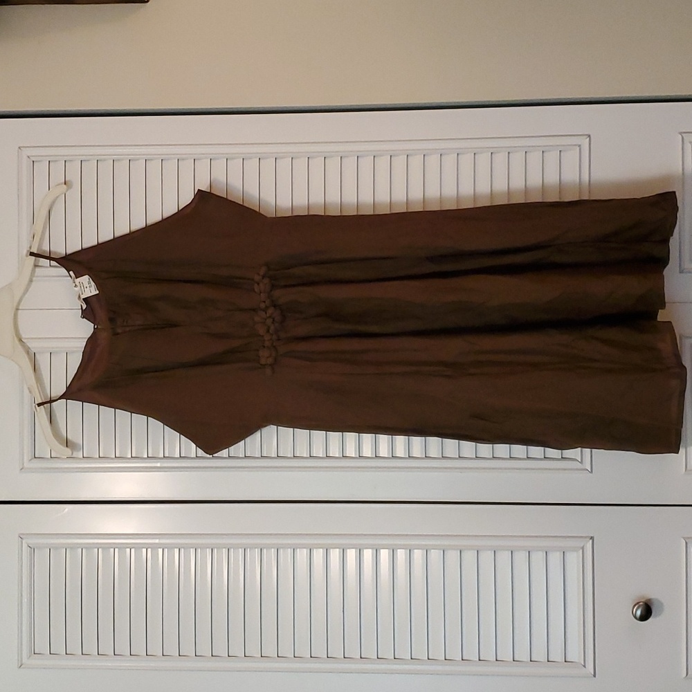 Solitaire silk & cotton embellished dress